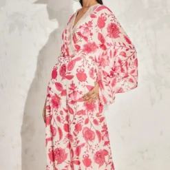 Namrata Joshipura Pink Eden Batwing Sleeve Jumpsuit -Deals Drapizia Store 01042023nj01 4