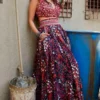 SVA Floral Applique Top With A Box Pleated Lehenga -Deals Drapizia Store 010823sa03 1