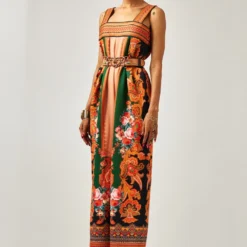 Rajdeep Ranawat Rambha Beige & Orange Floral Printed Jumpsuit -Deals Drapizia Store 011223rr43 3