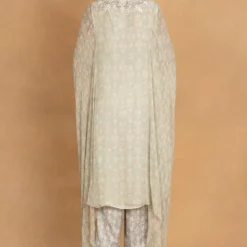 Ahilian Green Floral Embellished Kaftan Set -Deals Drapizia Store 020623an05 5