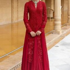 Arpita Mehta Red Hand Embellished Kurta Set