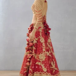 Torani Arohi Bright Red Embellished Lehenga Set -Deals Drapizia Store 0411tor02 3 1