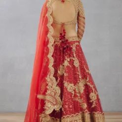 Torani Arohi Bright Red Embellished Lehenga Set -Deals Drapizia Store 0411tor02 5 1