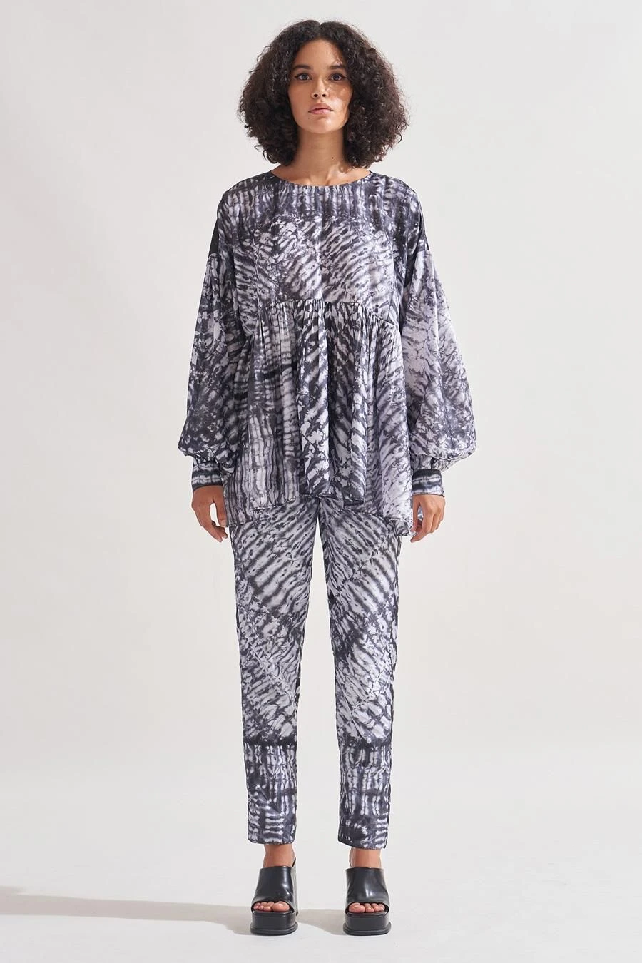 Amrich Black Shibori Handcrafted Top 3 Amrich Black Shibori Handcrafted Top