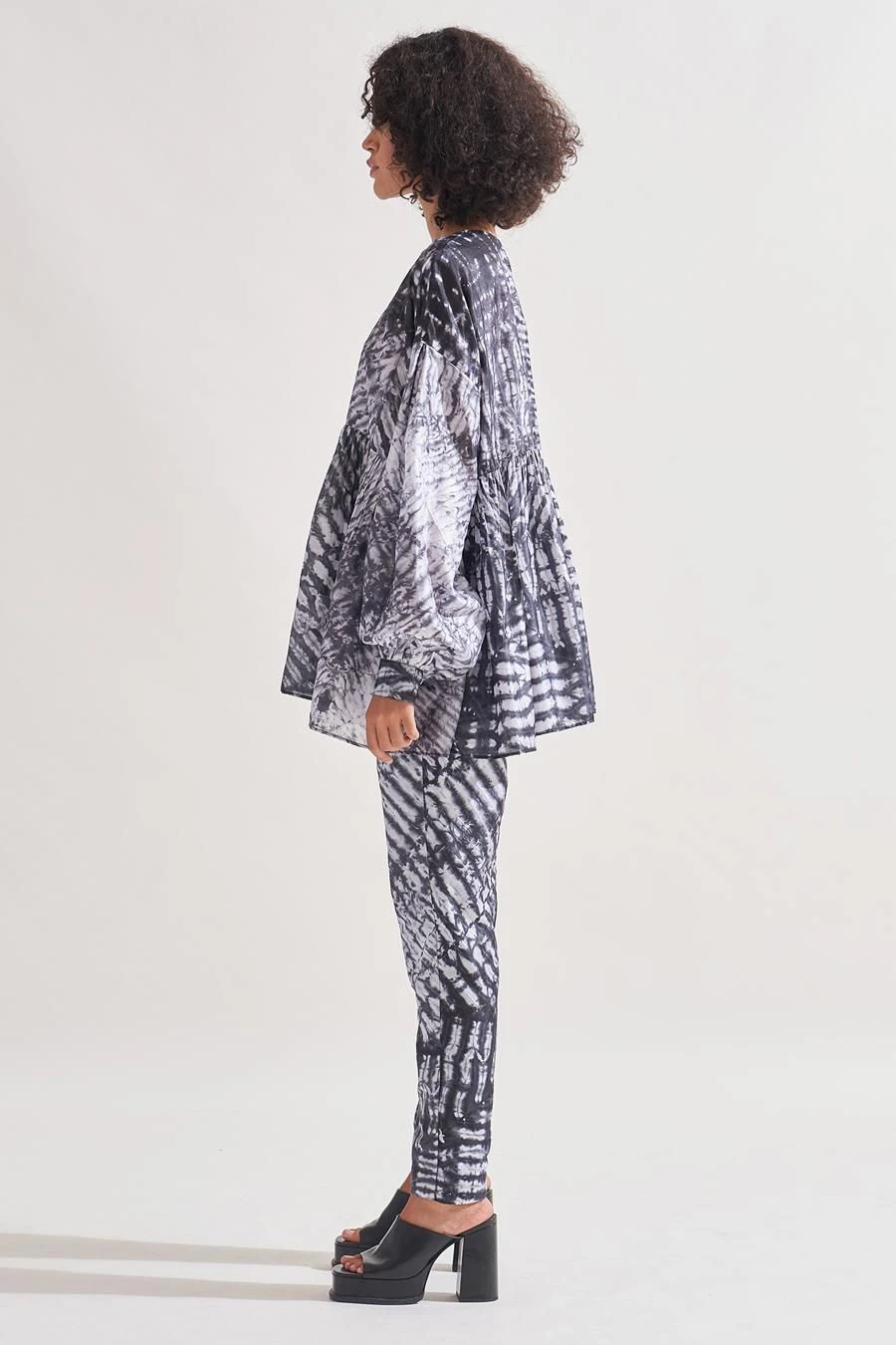 Amrich Black Shibori Handcrafted Top 4 Amrich Black Shibori Handcrafted Top - Image 2