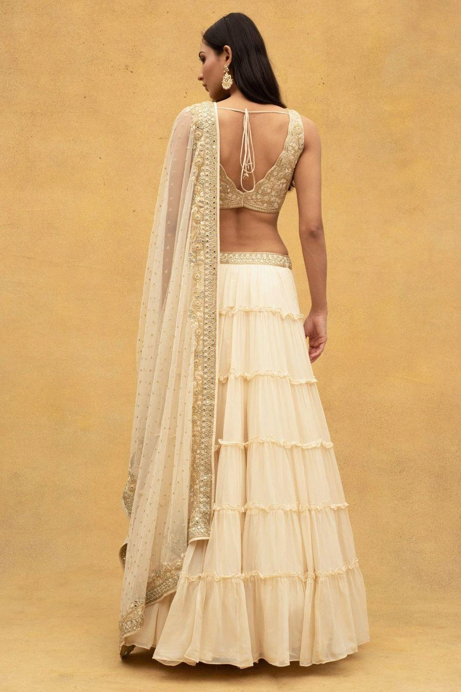 Arpita Mehta Ivory Embellished Lehenga Set 7 Arpita Mehta Ivory Embellished Lehenga Set - Image 5