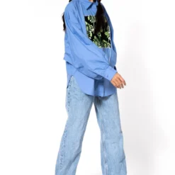 Dhruv Kapoor Blue Embellished Shirt -Deals Drapizia Store 1011dk6 2