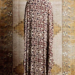 Ridhima Bhasin Beige & Navy Floral Print Kaftan Set -Deals Drapizia Store 102rb7 3