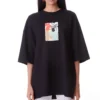 Kanika Goyal Label Black Oversized Patch T-shirt