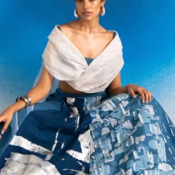 Richa Khemka Denim Embroidered Lehenga Set -Deals Drapizia Store 11123rk1 2