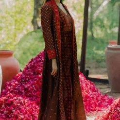 Pooja Keyur Brown Aari Embroidered Jumpsuit -Deals Drapizia Store 111pkm6 3