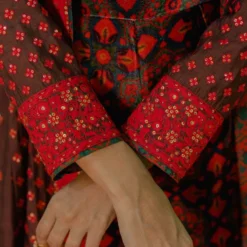 Pooja Keyur Brown Aari Embroidered Jumpsuit -Deals Drapizia Store 111pkm6 5