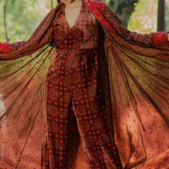 Pooja Keyur Brown Aari Embroidered Jumpsuit -Deals Drapizia Store 111pkm6 6