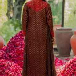 Pooja Keyur Brown Aari Embroidered Jumpsuit -Deals Drapizia Store 111pkm6 7