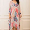 Varun Bahl Pret Multicoloured Amoeba Printed Kaftan