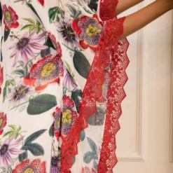 Varun Bahl Pret Red Floral Printed Kaftan 10 Varun Bahl Pret Red Floral Printed Kaftan -Deals Drapizia Store 111vb48 4