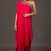 Prahnaaya Pink Off Shoulder Asymmetric Kurta Set -Deals Drapizia Store 118prac5 1