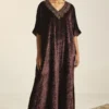 Shorshe Plum Hand Embroidered Noor Kaftan -Deals Drapizia Store 1211sh4 1