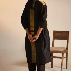Shorshe Black & Gold Handwoven Kaftan Set -Deals Drapizia Store 1211sh6 5