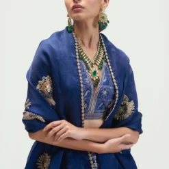 Kshitij Jalori Sapphire Zanzibar Embroidered Lehenga Set -Deals Drapizia Store 1212ks71 5