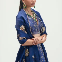 Kshitij Jalori Sapphire Zanzibar Embroidered Lehenga Set -Deals Drapizia Store 1212ks71 6