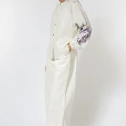 Ode To Odd White Checkered Cotton Shirt With Embroidery -Deals Drapizia Store 123odd15 2