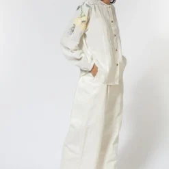 Ode To Odd White Checkered Cotton Shirt With Embroidery -Deals Drapizia Store 123odd15 3