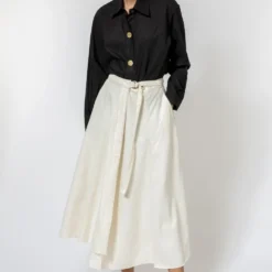 Ode To Odd Black Cotton Poplin Shirt