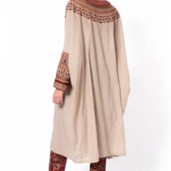 Divya Sheth Beige Embroidered Kaftan Set 11 Divya Sheth Beige Embroidered Kaftan Set -Deals Drapizia Store 128ds3 5