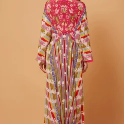 Siddhartha Bansal Multicoloured Floral Pleated Kaftan 7 Siddhartha Bansal Multicoloured Floral Pleated Kaftan -Deals Drapizia Store 12sbk4 3