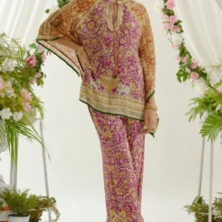 Rajdeep Ranawat Magenta Ramona V-neck Poncho Set -Deals Drapizia Store 1303rr34 3 1