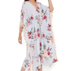 PS Pret By Payal Singhal Grey Floral Pinted Kaftan -Deals Drapizia Store 1311ps18 3