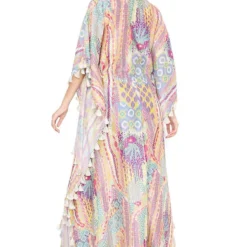 PS Pret By Payal Singhal Lime Green African Print Kaftan With Tassels -Deals Drapizia Store 1311psn13 6