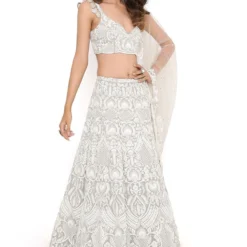 Payal Singhal Grey Embroidered Lehenga Set -Deals Drapizia Store 1311psn7 3