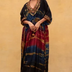 CAPISVIRLEO Multi-coloured Drawstring Kaftan