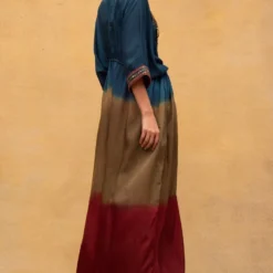 CAPISVIRLEO Embroidered V-neck Tie & Dye Kaftan -Deals Drapizia Store 132cp10 5