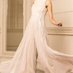 Tarun Tahiliani Blush Sequin Embellished Jumpsuit 10 Tarun Tahiliani Blush Sequin Embellished Jumpsuit -Deals Drapizia Store 13323tt19 3