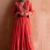 Swatti Kapoor Coral Hand Embellished Kurta -Deals Drapizia Store 13623sk32 1