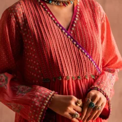 Swatti Kapoor Coral Hand Embellished Kurta -Deals Drapizia Store 13623sk32 4