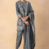 Jayanti Reddy Grey Zardosi Embroidered Kurta Set