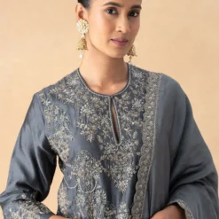Jayanti Reddy Grey Zardosi Embroidered Kurta Set -Deals Drapizia Store 141123jr14 4