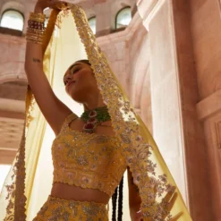 Mrunalini Rao Yellow Florette Lehenga Set -Deals Drapizia Store 1411mr9 2