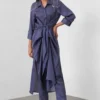 431-88 By Shweta Kapur Navy Twisted Kurta Set -Deals Drapizia Store 1411sk2 1