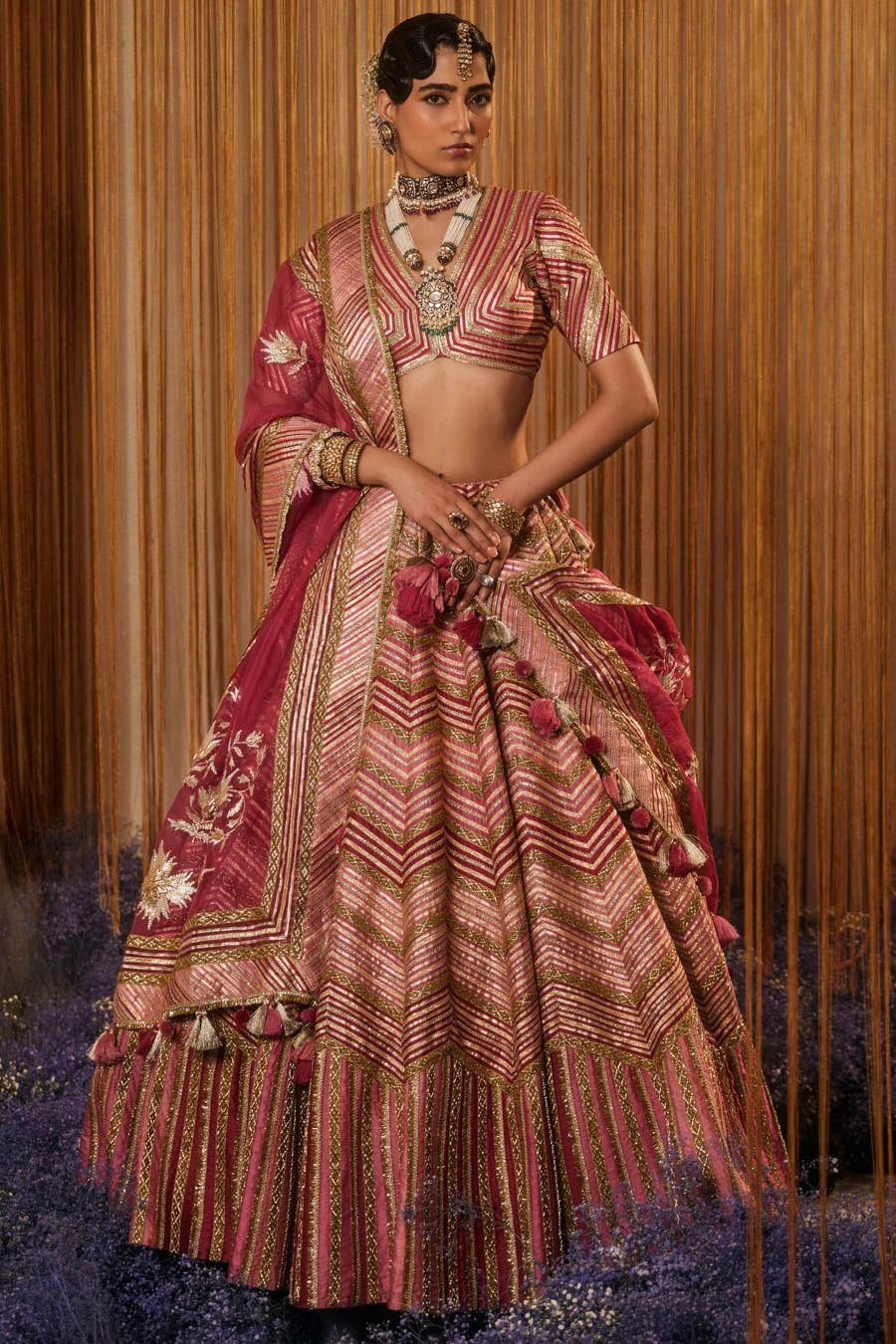 Simar Dugal Pink Sitara Lehenga Set 3 Simar Dugal Pink Sitara Lehenga Set