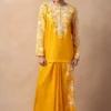 Anamika Khanna Yellow Floral Embellished Co-ord Set