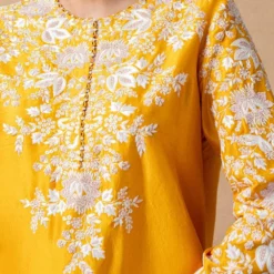 Anamika Khanna Yellow Floral Embellished Co-ord Set -Deals Drapizia Store 14623ak10 4