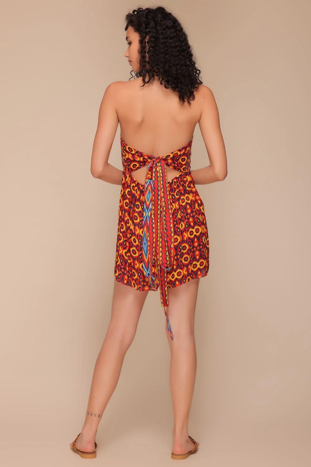 Payal Jain Red Sequin Embellished Playsuit 5 Payal Jain Red Sequin Embellished Playsuit - Image 3