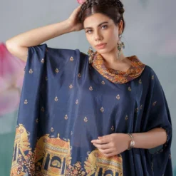 Rajdeep Ranawat Blue Lavanya Draped Tunic Set -Deals Drapizia Store 1503rr13 5 1