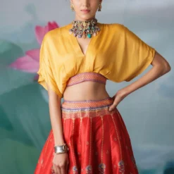 Rajdeep Ranawat Mustard Leela Printed Lehenga Set -Deals Drapizia Store 1503rr25 4