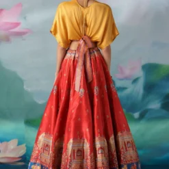 Rajdeep Ranawat Mustard Leela Printed Lehenga Set -Deals Drapizia Store 1503rr25 5